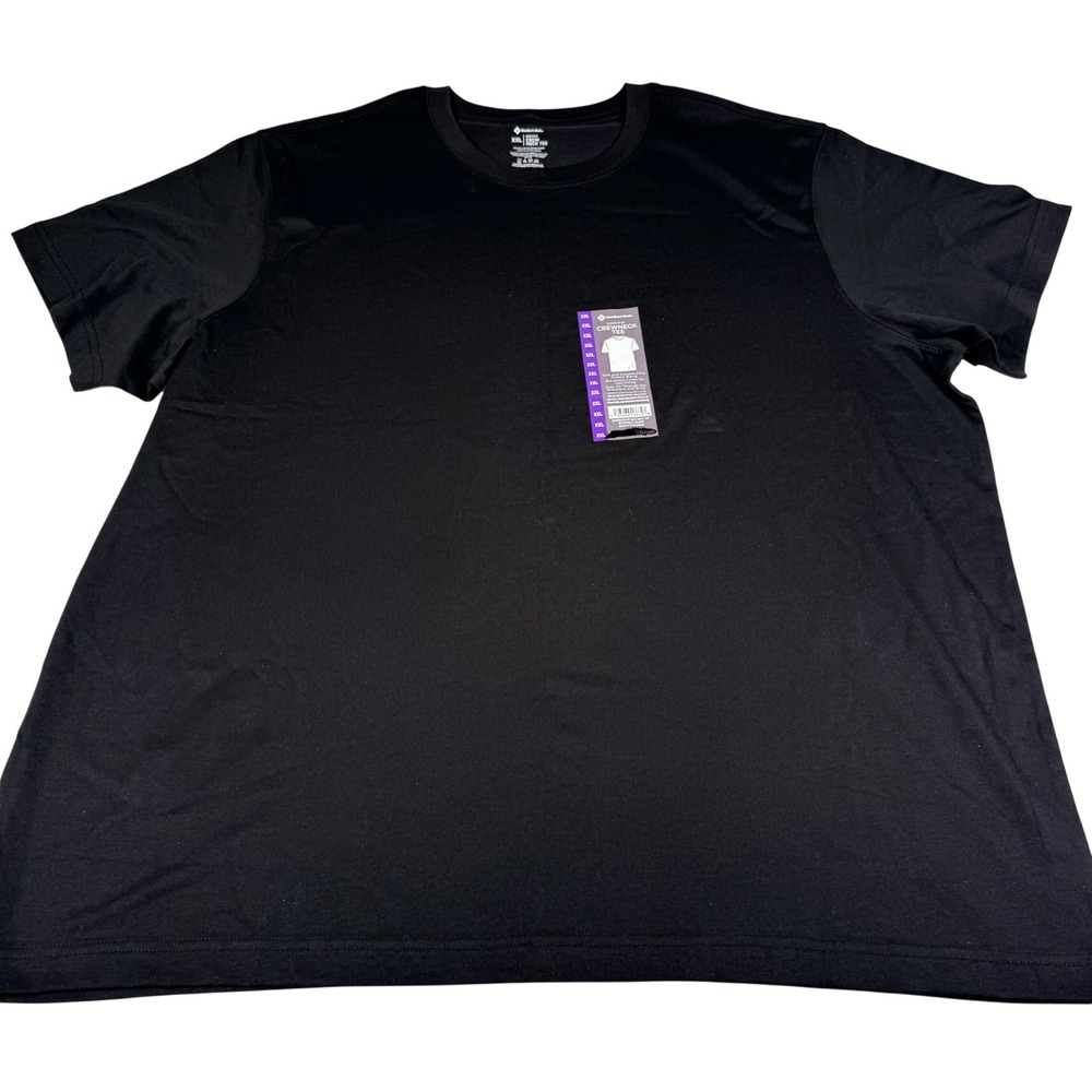 Member's Mark Essential Crewneck Tee XXL Black Pima Cotton Blend Short Sleeve